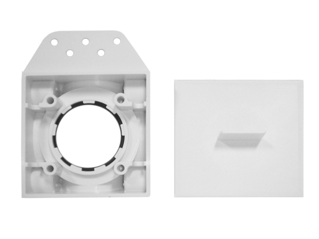 european-pvc-square Cadre de montage pour prise murale VacuValve ES