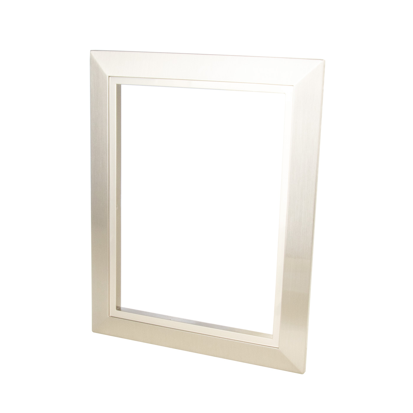 abdeckrahmen-deco-edelstahloptik Cadre de finition rectangulaire pour Prise DECO avec revêtement